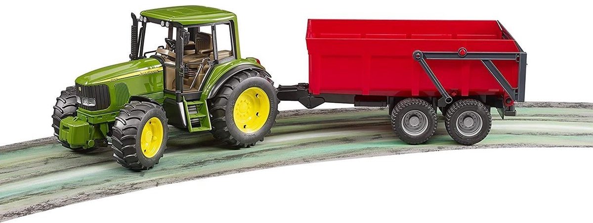 Bruder Tracteur John Deere 6920 avec remorque