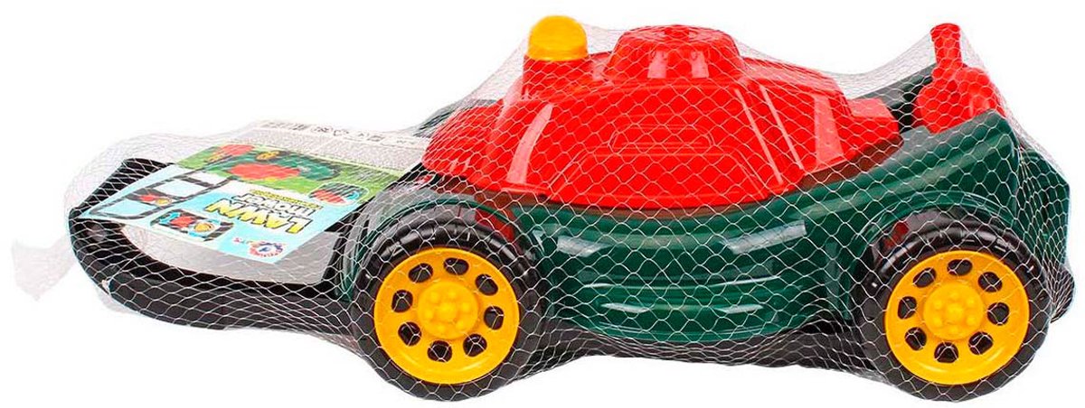 Tondeuse à gazon Sun Fun avec espace de rangement et bidon de carburant