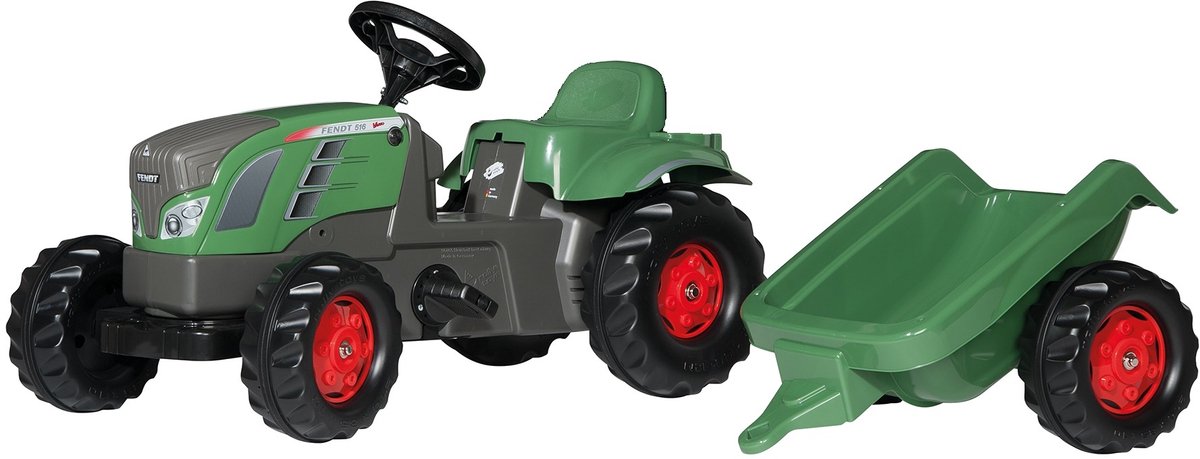 Rolly jouets rollykid fendt vario - tracteur à pédales - avec remorque