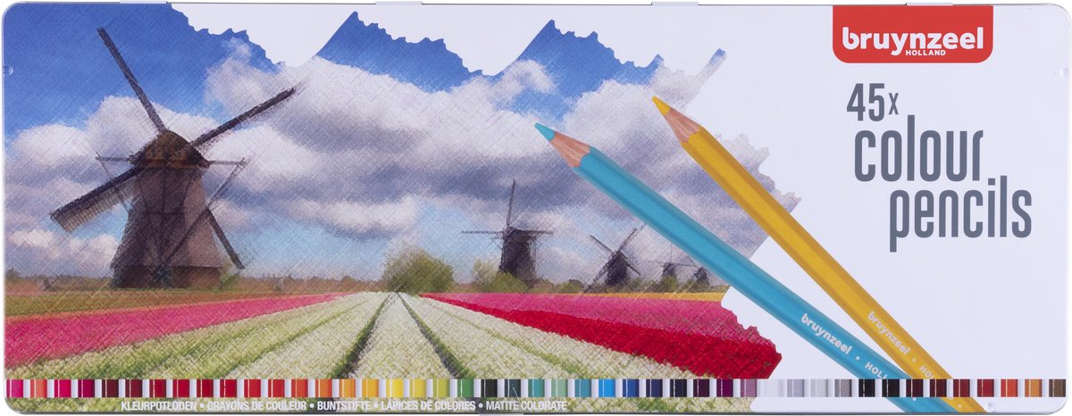 Bruynzeel coloré 45 crayons de couleur