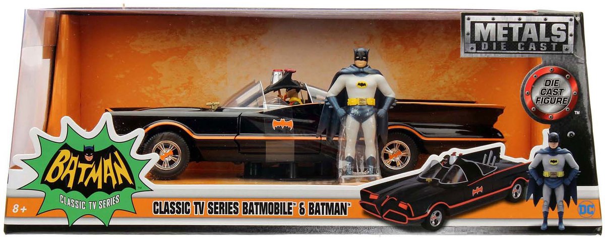 Jada Toys Jada Batman 1966 Batmobile classique 1:24