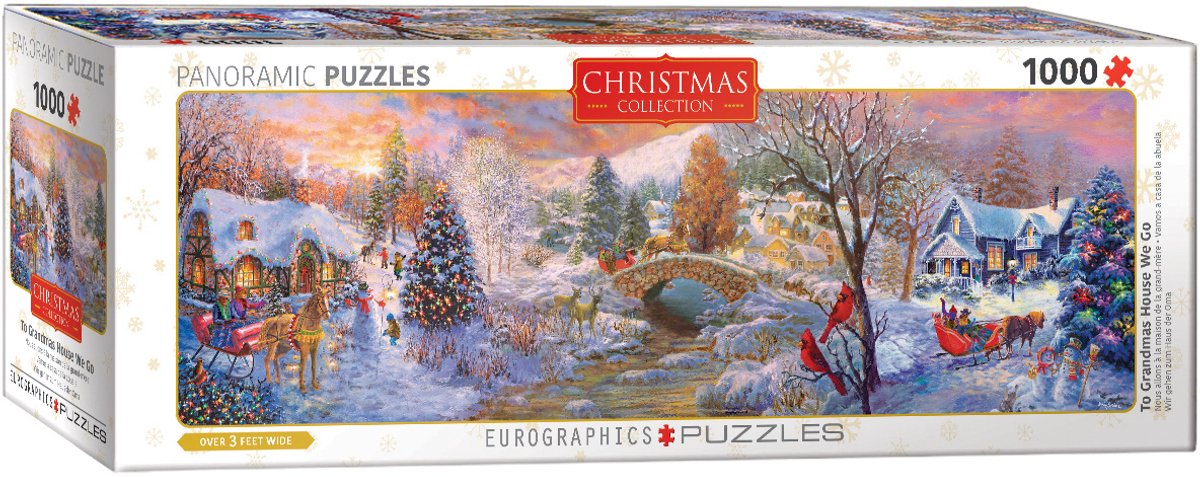 Eurographics - chez grand-mère, nous allons - 1000 pièces 96×32cm (l×h) - puzzle panoramique