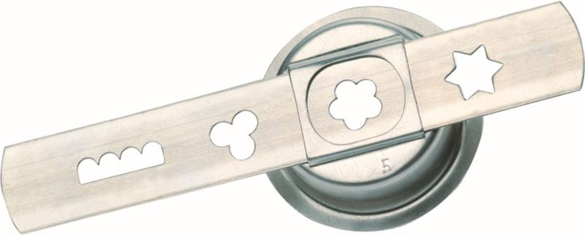 Embout à biscuits Westmark, 2 pièces, accessoire pour hachoir à viande 97522260 taille 8, acier inoxydable, argent, 14712270