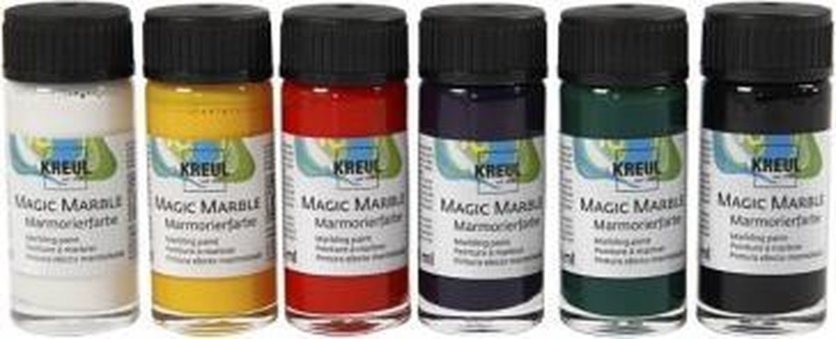 Creativ Company Magic Marble Paint, 6x20 ml