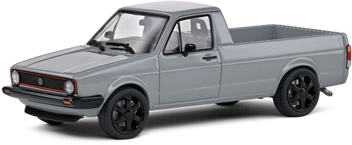 Solido vw caddy mk 1 pick-up '82, gris - 1:43