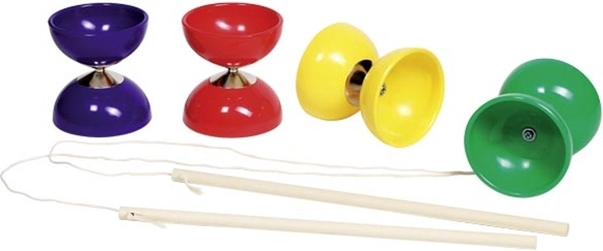 Diabolo Goki avec 2 bâtons en bois et ficelle
