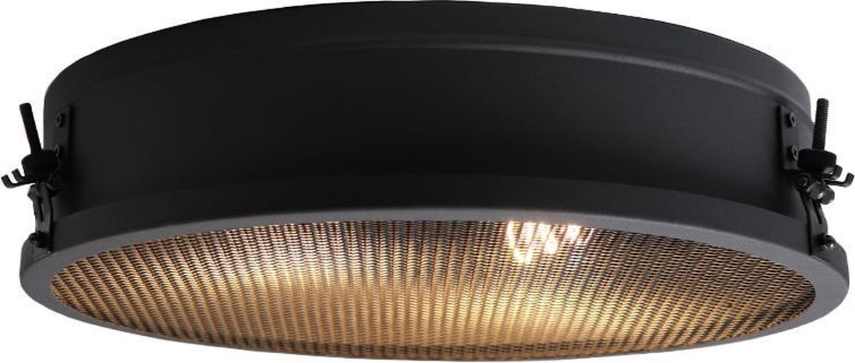 Brilliant zois - plafonnier - e27 max 2x60w - noir