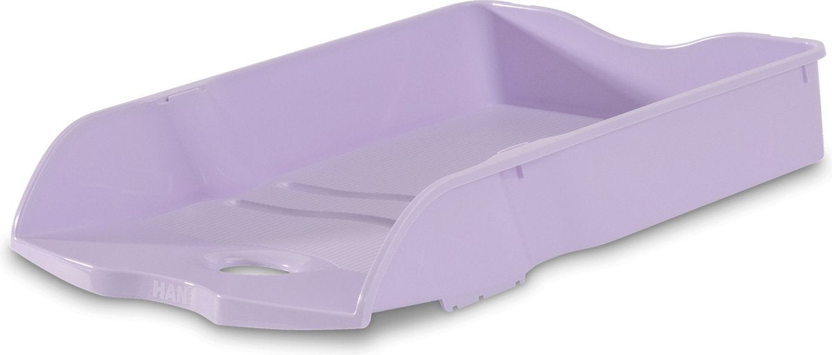 Corbeille à courrier Han - re-loop - 259 x 351 x 63 mm - violet pastel - empilable et emboîtable - 100% recyclé - ha-10298-887