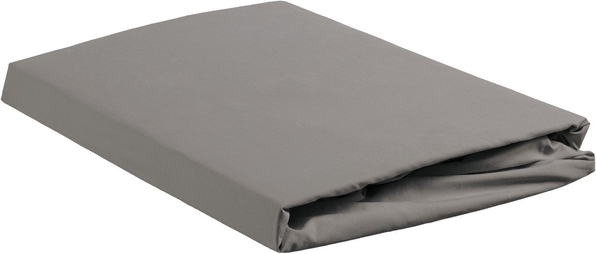 Ambiante katoen - topper hoeslaken - 140x200 - grijs