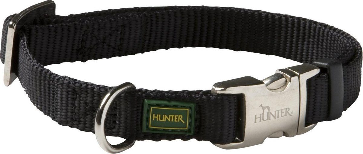Collier pour chien Hunter vario basic alu-strong - 45-65 cm - nylon - noir