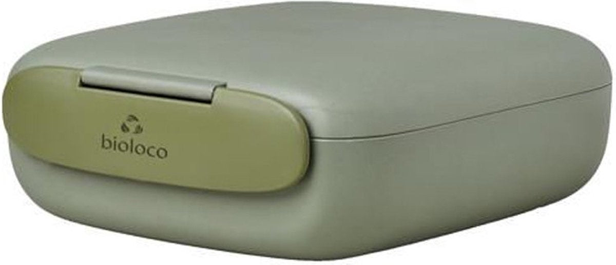 Chic.mic pla plante bioloco lunch box urban m 17,5cm x 13cm x 6cm - vert olive