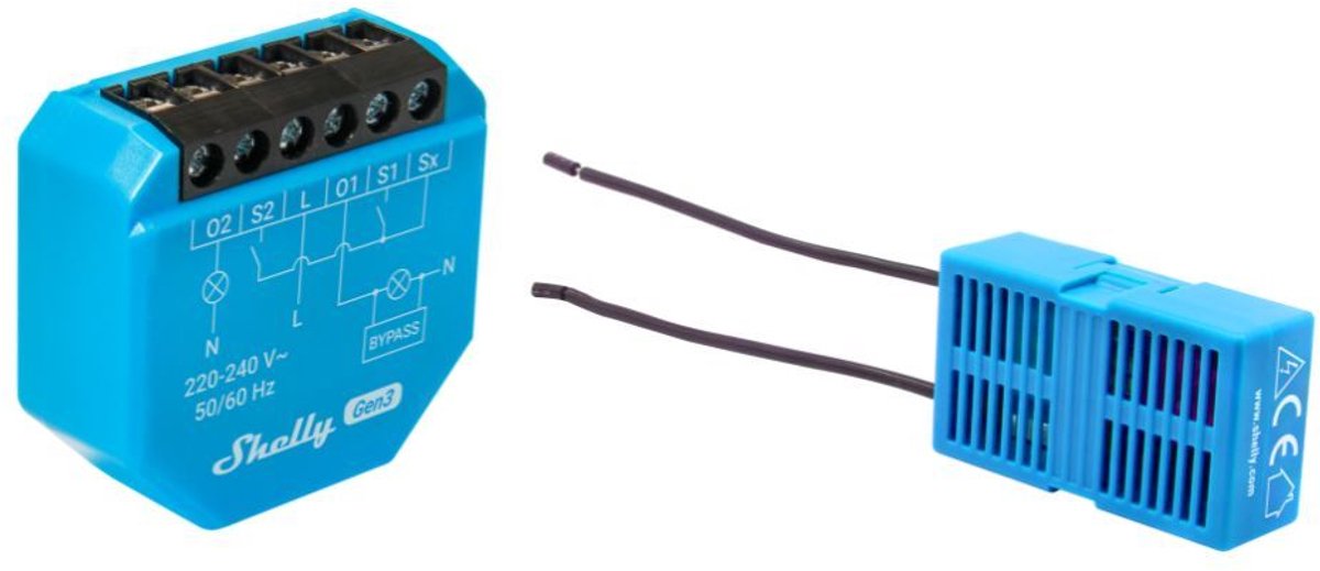 Shelly 2l gen3 wifi commutateur de relais Bluetooth 2 fils