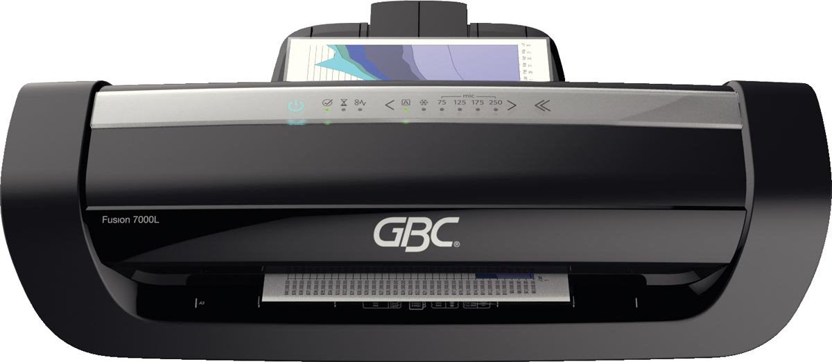 Gbc fusion plus 7000l a3 lamineerapparaat - geschikt tot 125 micron - ideaal voor kantoor en thuiskantoor - zilver