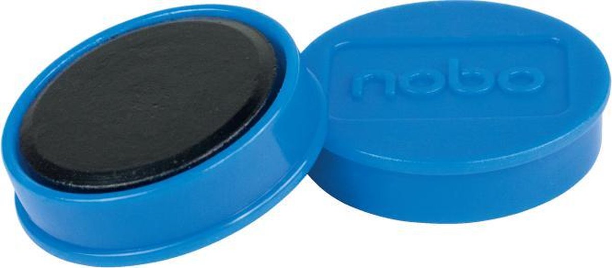 Aimants magnétiques pour tableau blanc Nobo - pack de 10 - aimants 32 mm - bleu