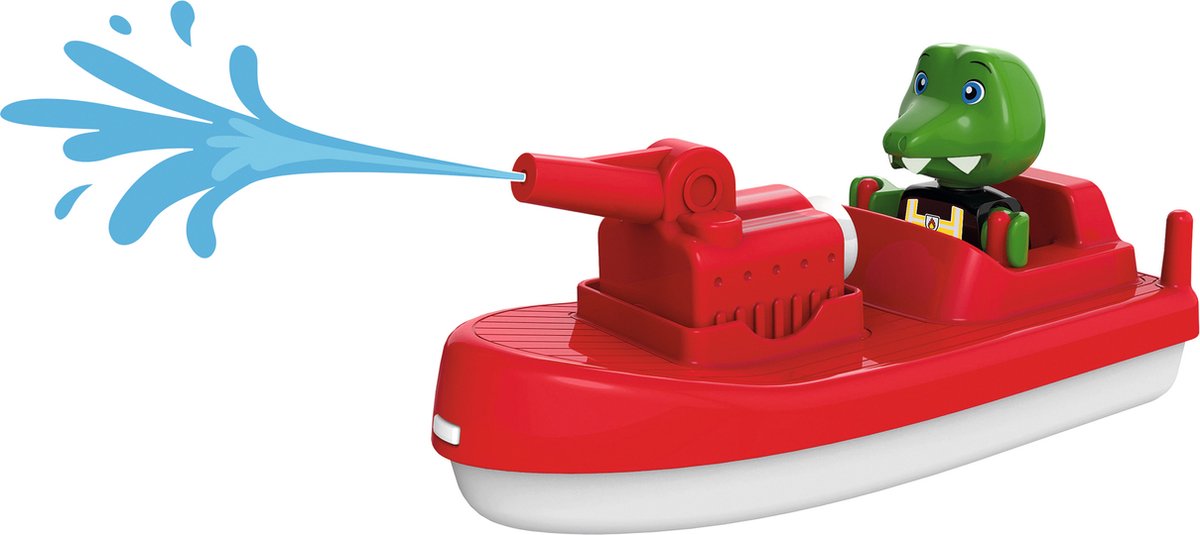 Aquaplay big - - bateau de pompiers - accessoires pour piste d'eau