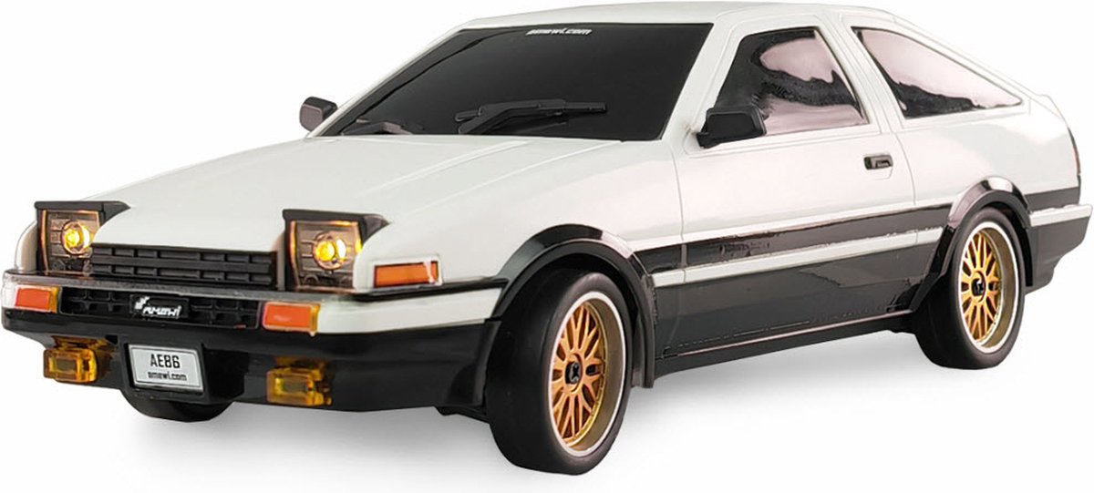 Amewi 1:18 RC voiture électrique modèle de rue AE86 Sprinter Trueno échelle dérive blanc brossé roue arrière traction RTR 2.4 GHz i