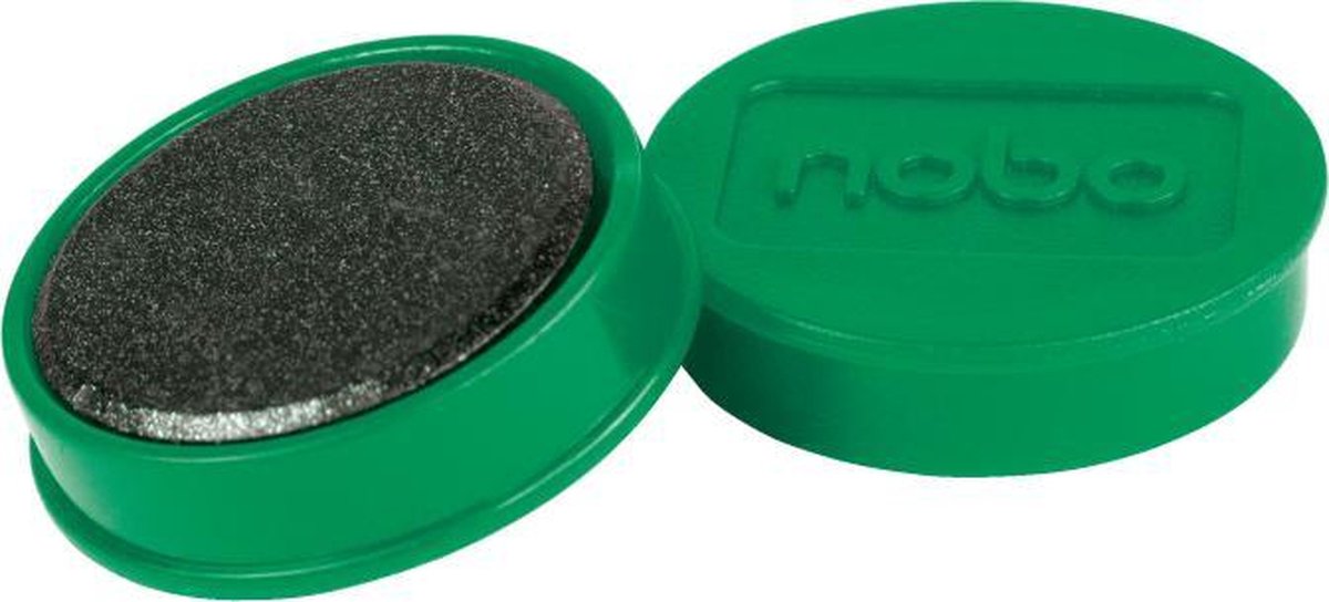 Aimants magnétiques pour tableau blanc Nobo - pack de 10 - aimants 32 mm - vert