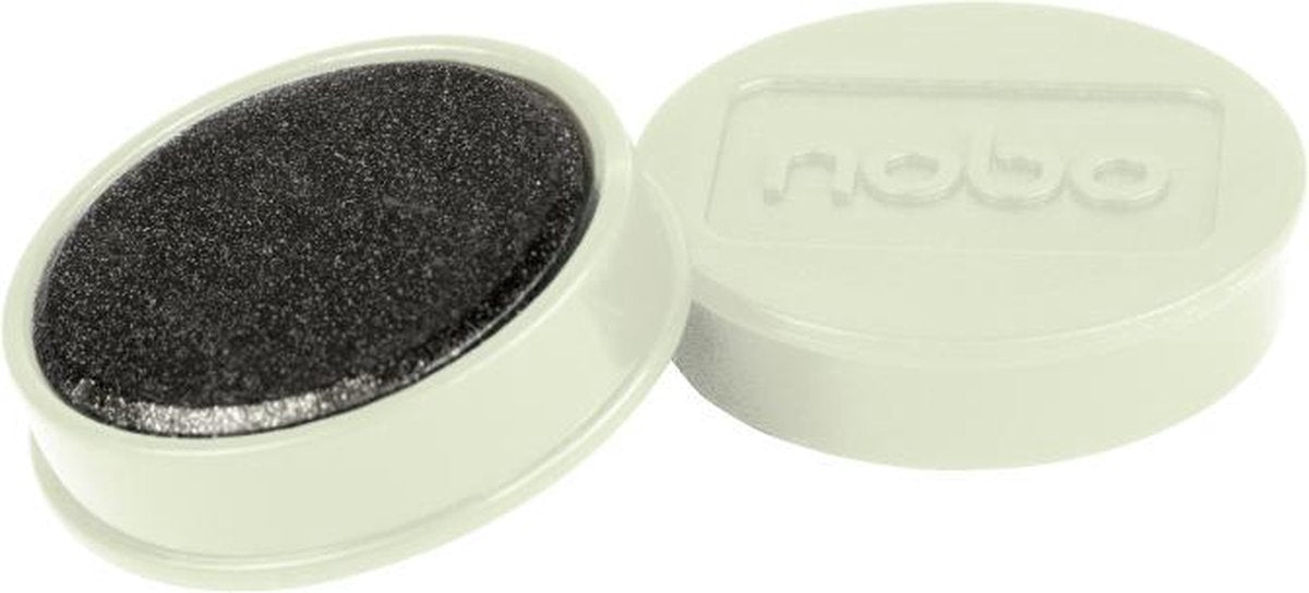 Aimants magnétiques pour tableau blanc Nobo - pack de 10 - aimants 38 mm - blanc