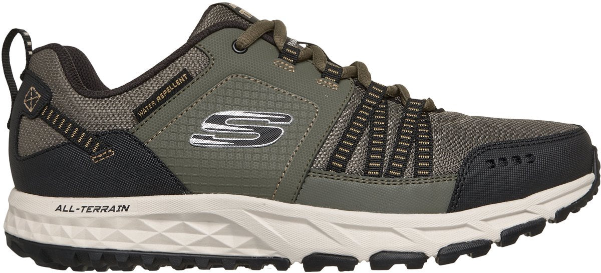 Chaussures de marche Skechers escape plan pour hommes - vert noir