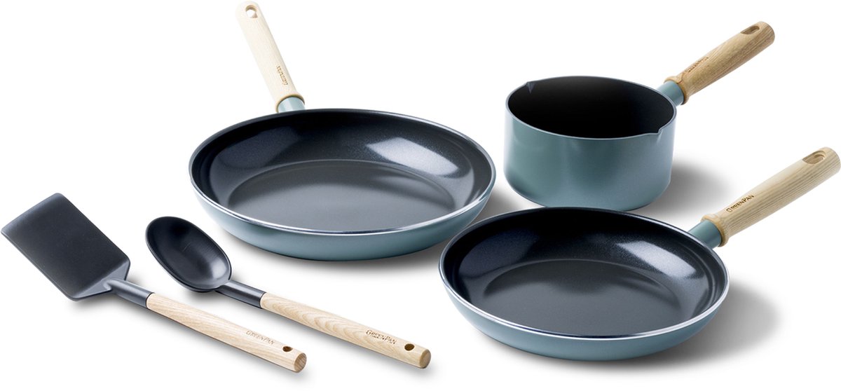 Ensemble de poêles antiadhésives en céramique Greenpan 5 pièces