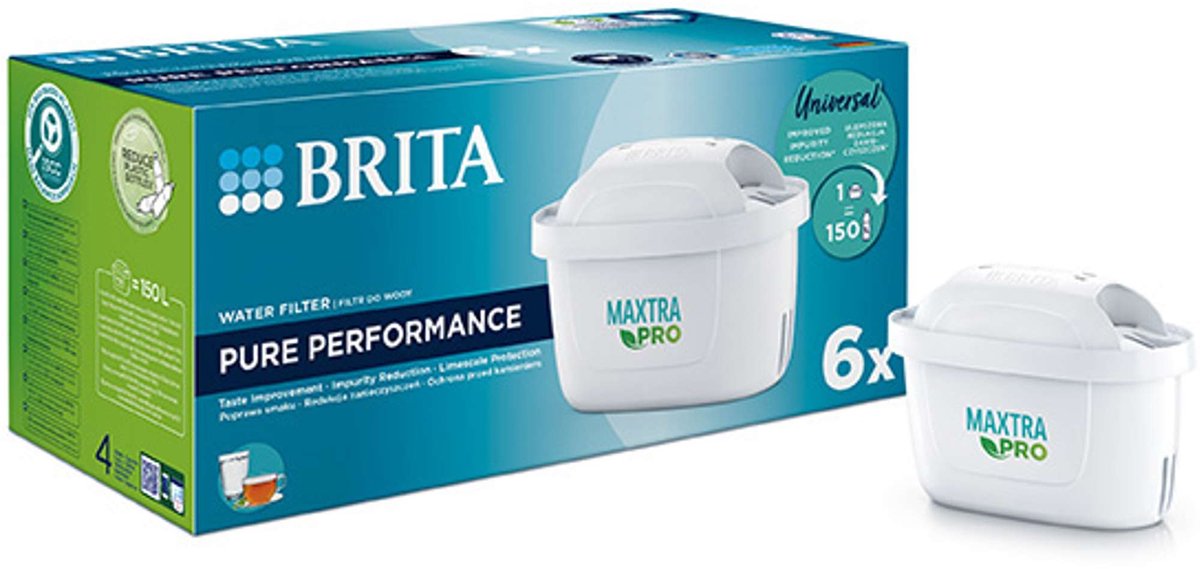 Accessoires Brita - filtres à eau maxtra pro pure performance, 6 pièces 1051761