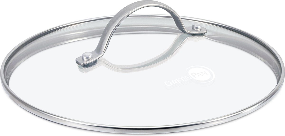 Couvercle en verre universel Greenpan 28cm - transparent - verre trempé - acier inoxydable