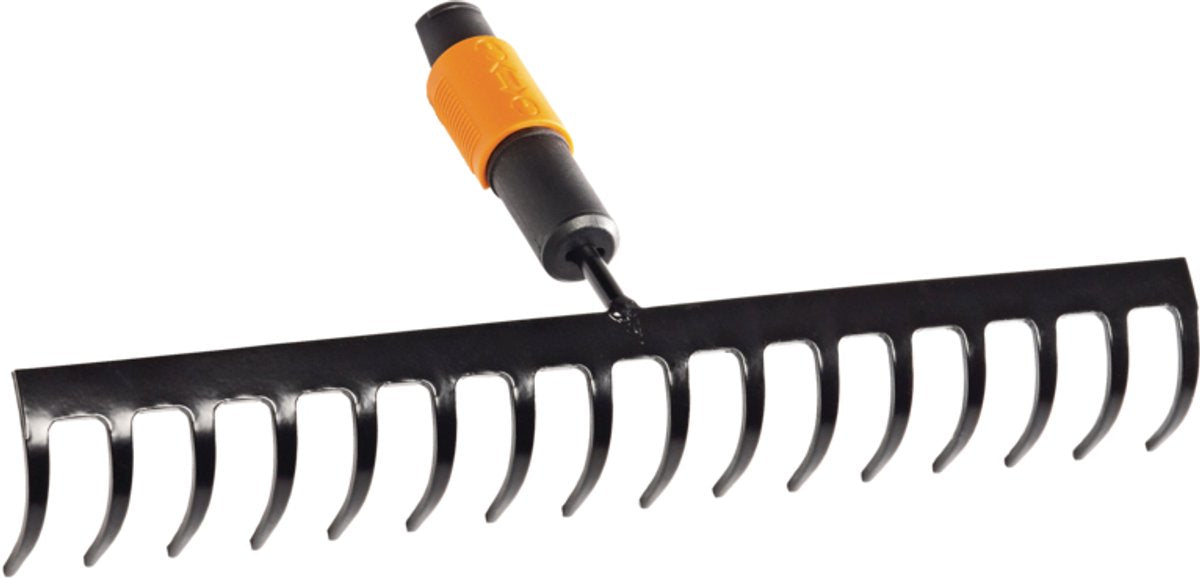Râteau Fiskars quikfit - râteau de jardin 16 dents - désherbants - accessoire râteau