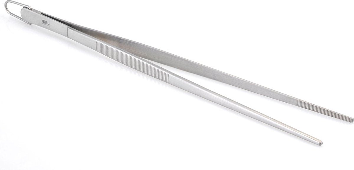 Pincettes de cuisine Gefu 30 cm – acier inoxydable – pour la cuisine, le barbecue et les travaux de précision