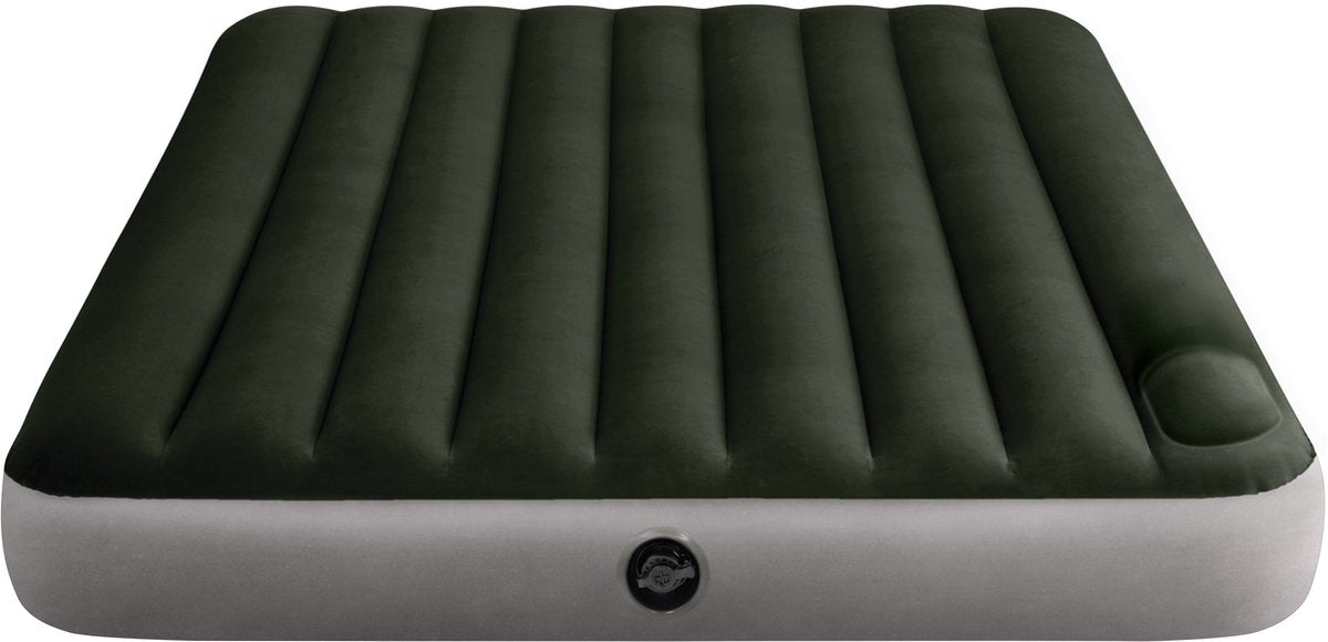 Matelas pneumatique Intex queen dura-beam downy avec pompe à pied intégrée - 203x152x25cm
