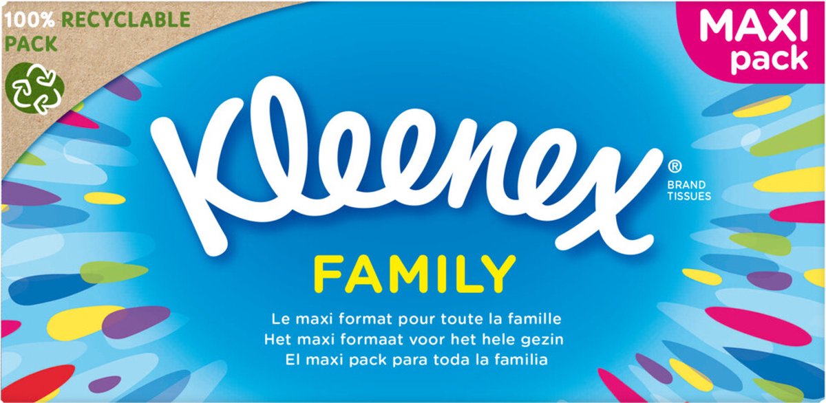 Famille de mouchoirs Kleenex - 128 pièces