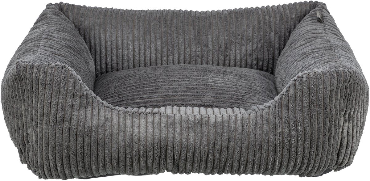 Trixie - lit pour chien - jonna - vital - tissu côtelé - gris foncé - 100x70 cm