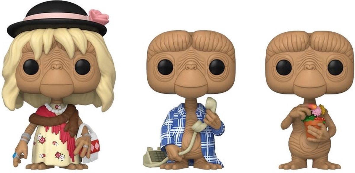 Funko-pop ! films : e.t. Poupée du 40ème anniversaire ! films, etc. pack de 3