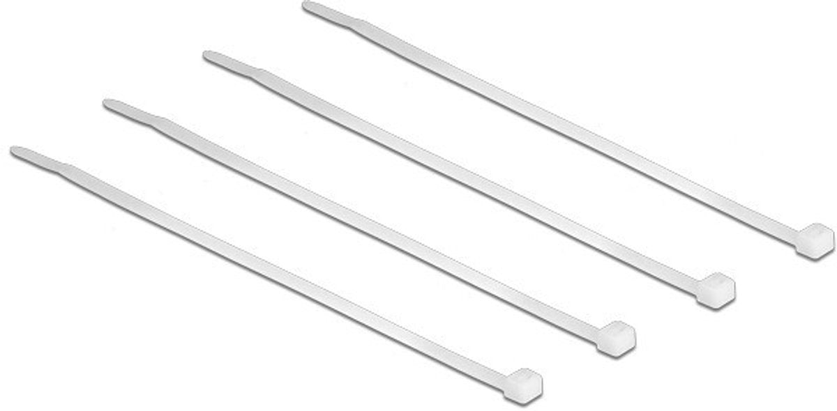 Delock serre-câbles transparent l 200 x l 3,6 mm 100 pièces