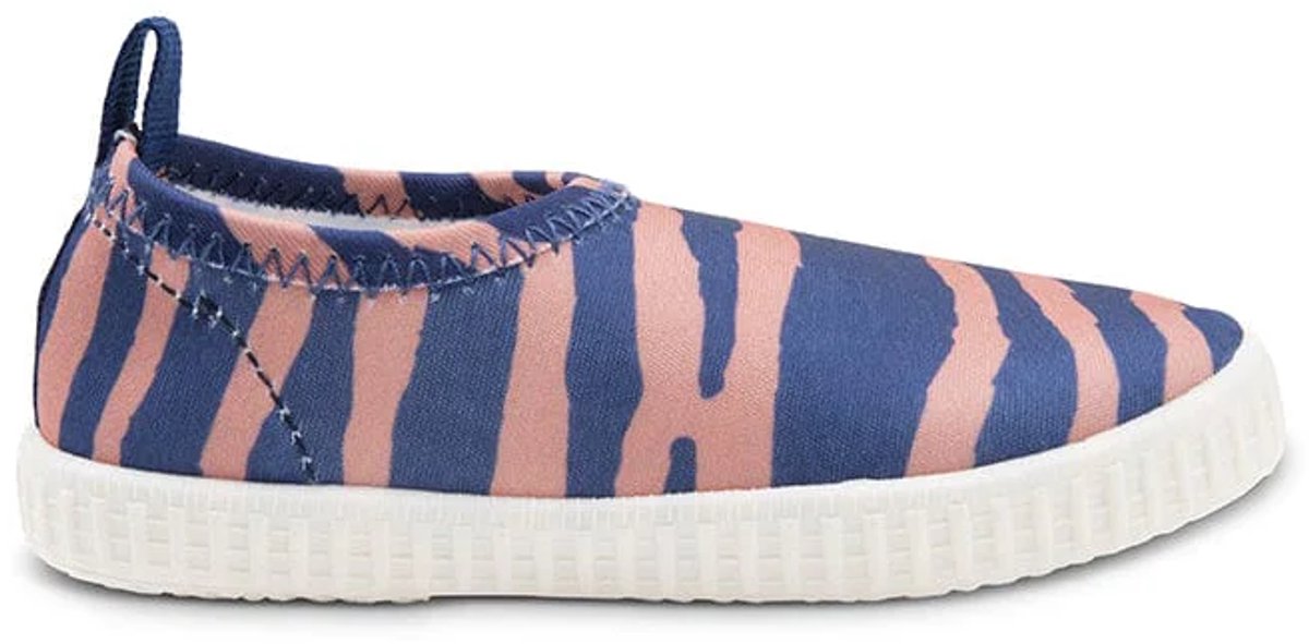 Rayures vibrantes | chaussures d'eau bleu orange - taille 19-33