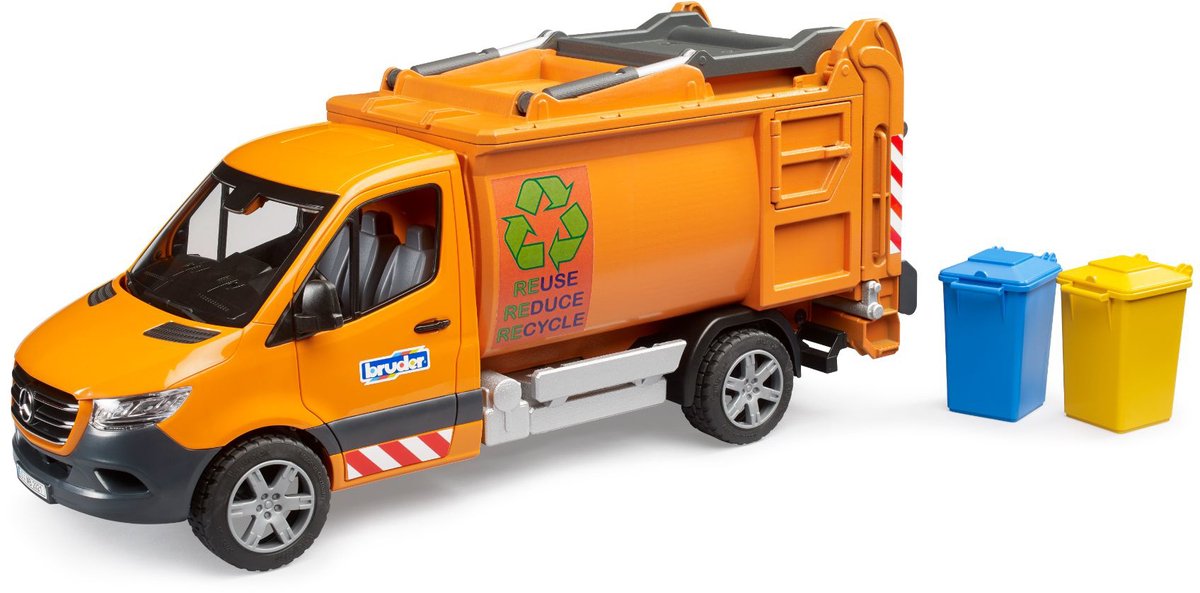 Bruder Mercedes Benz Sprinter élimination des déchets municipaux véhicule utilitaire modèle prêt à l'emploi (modèle réduit)