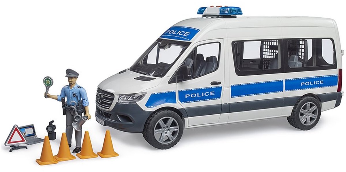 Bruder Mercedes Benz Sprinter Véhicule d'urgence de la police Modèle prêt à l'emploi Véhicule de service d'urgence (modèle)