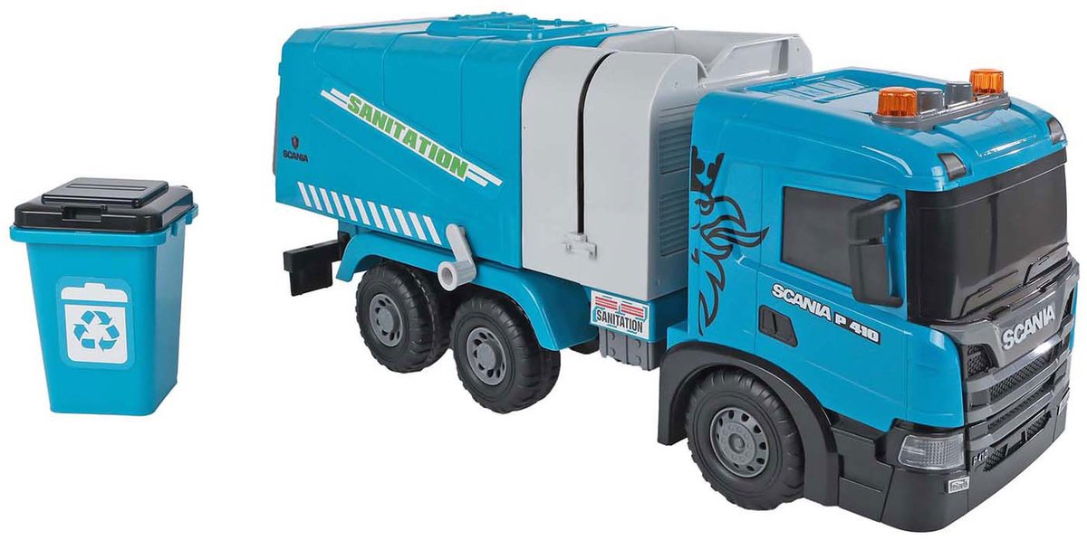 Friction de camion poubelle Scania Truck 2 jeux avec lumière et son