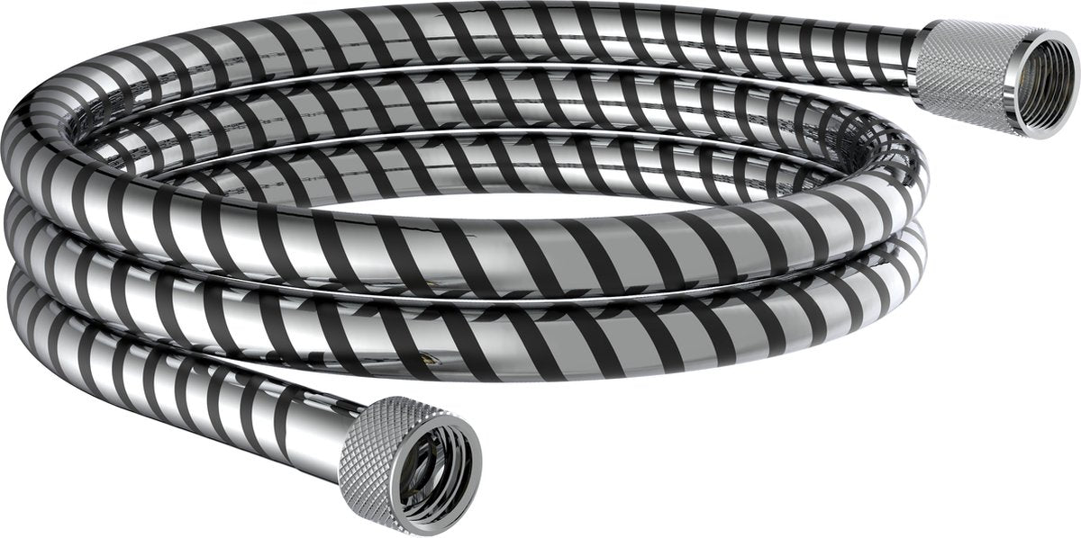 Flexible de douche Schütte elmo 150 - plastique - 150 cm - chrome noir