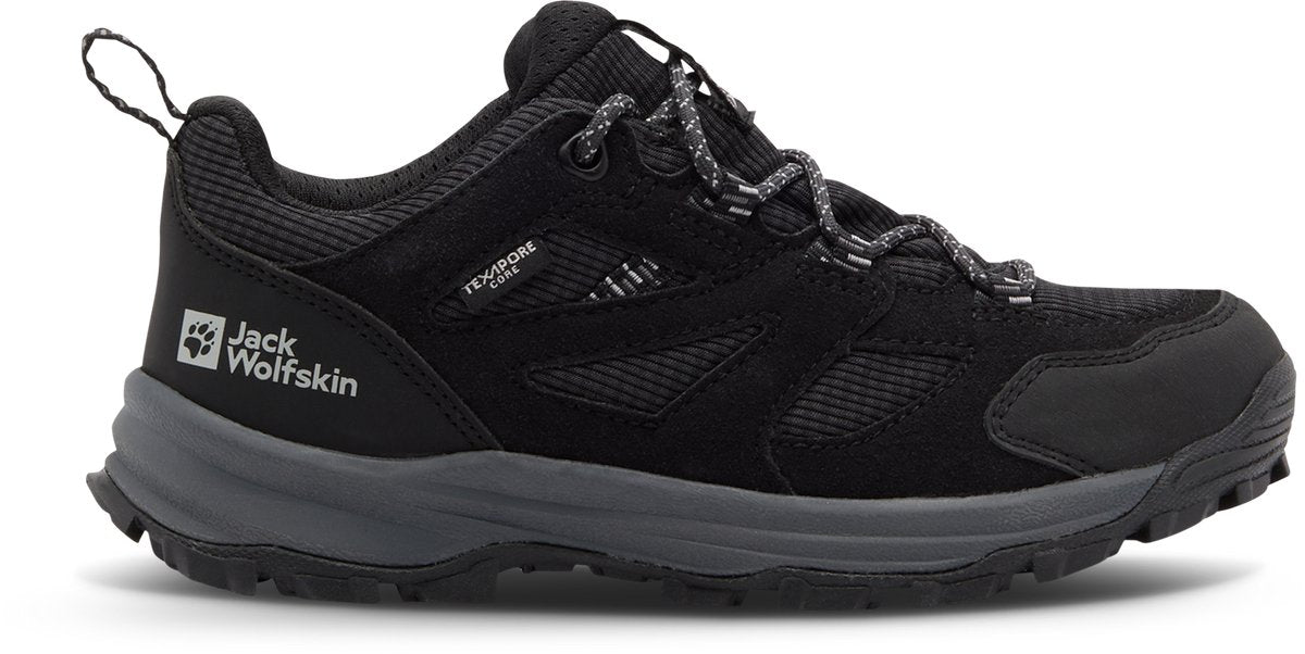 Jack wolfskin vojo tour texapore chaussures de marche mi-hautes noir eu 36 garçons, filles