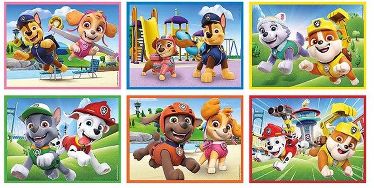 Clementoni - Puzzle 12 blocs - Paw Patrol - 6 images - à partir de 3 ans
