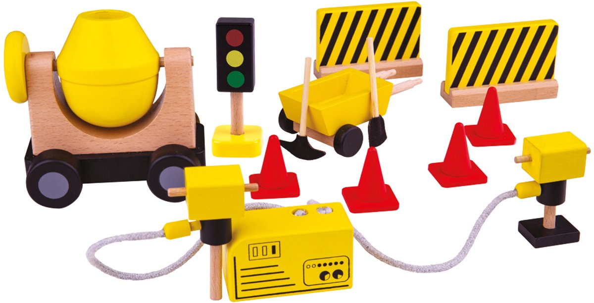 Tidlo – matériaux de construction pour maison de poupée en bois, 13 pièces.