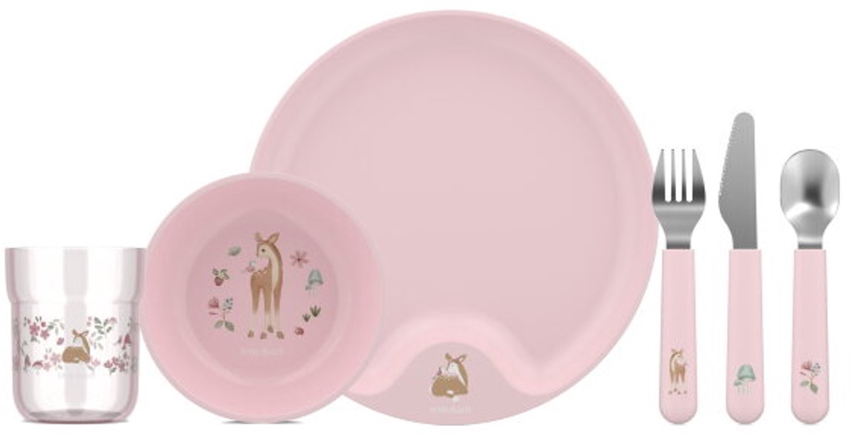 Mepal mio kinderservies set little dutch - 6-delig - kraamcadeau - kinderservies - fairy garden