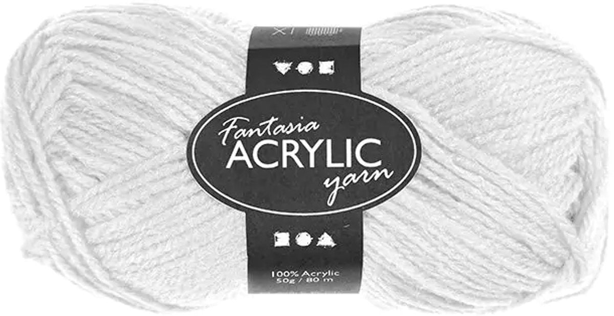 Entreprise créative https: www.ccobby.nl fantasia-acrylyarn-l-80-m-white-50-gr-1-ball