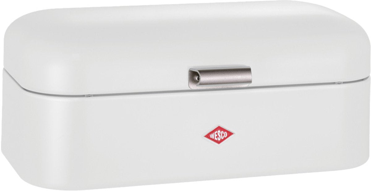 Boîte à pain Wesco Grandy | 10 litres - taille l | métal - blanc | rangement cuisine