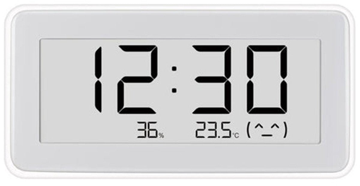 Horloge de surveillance de la température et de l'humidité Xiaomi | thermomètre hygromètre | eink | horloge | application | magnétique