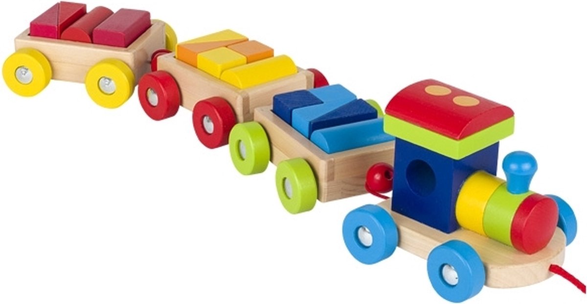 Train en bois Goki avec blocs