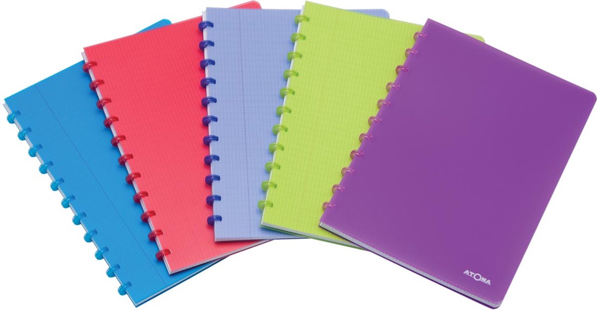 Atoma cahier a4 diamant 4x8mm 144 pages pp assortis - 10 pièces