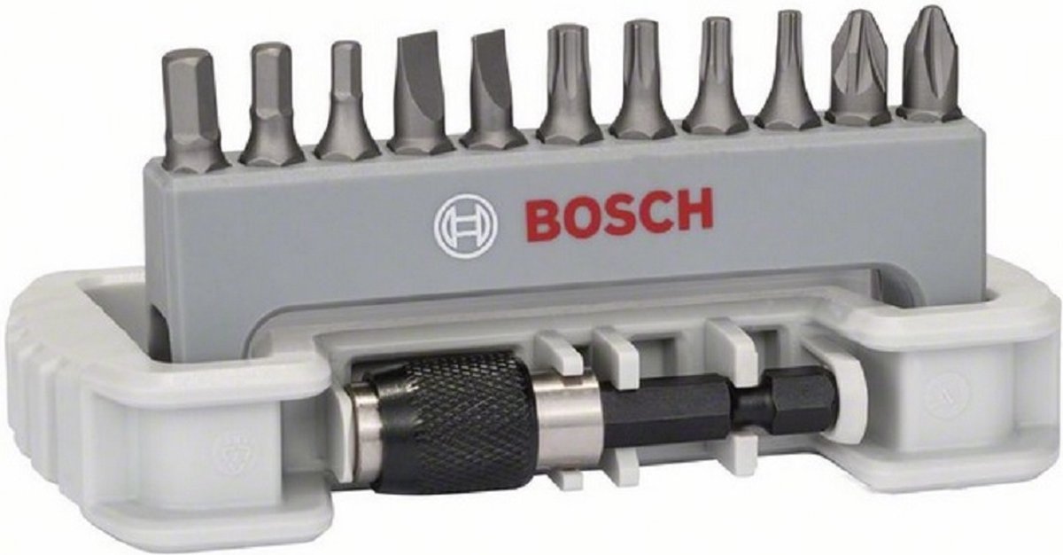 Jeu d'embouts de tournevis Bosch 11 pièces avec porte-embouts