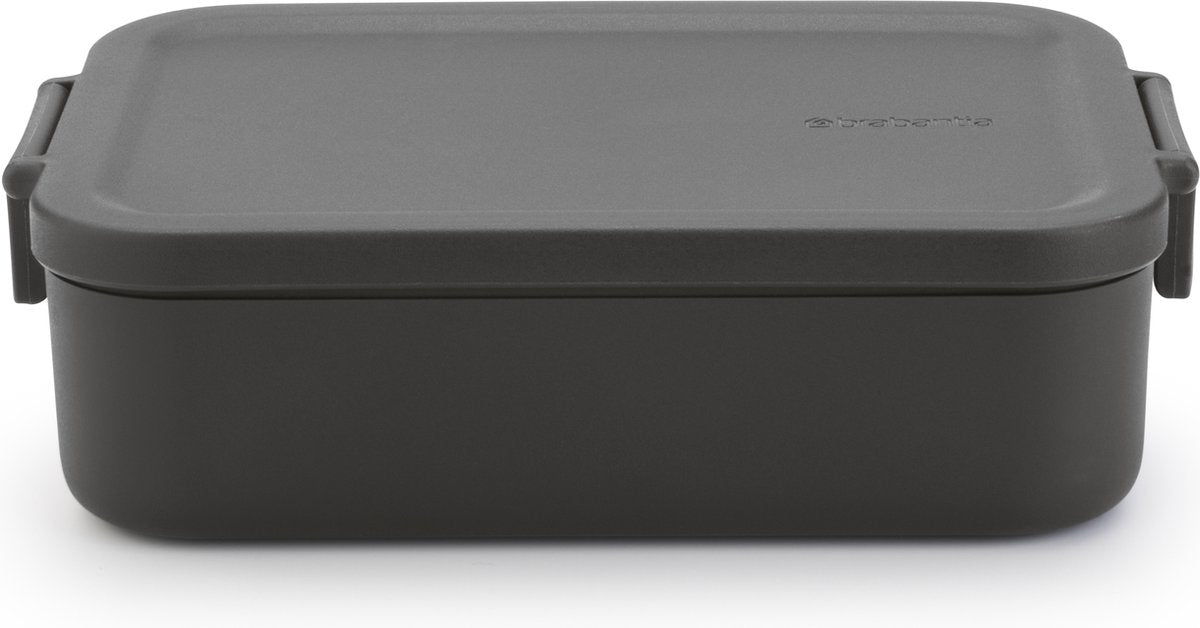 Brabantia boîte à lunch faire prendre gris foncé moyen | 2 pièces