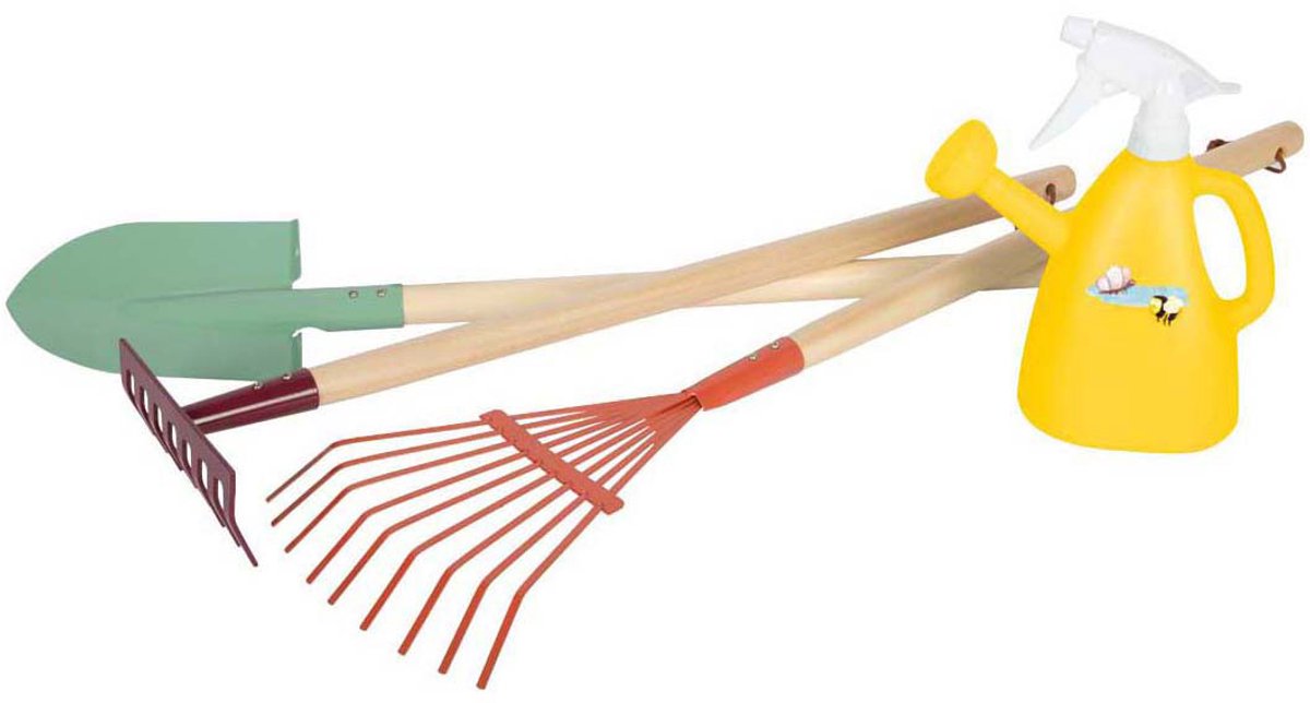 Small foot - ensemble d'outils de jardin avec arrosoir Tiny Garden, 4 pcs.